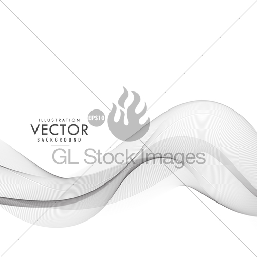 500x500 Stylish Gray Wavy Shape Vector Background Gl Stock Images