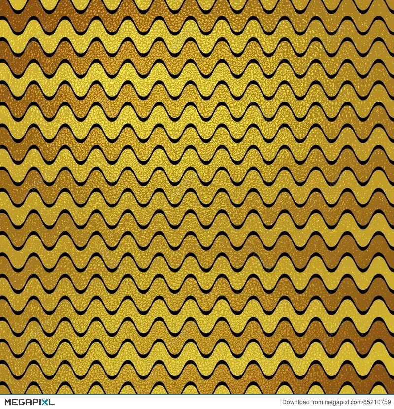 800x830 Gold Glitter Wavy Stripes Vector Background Illustration