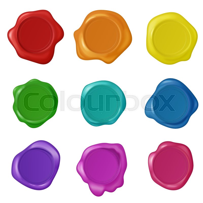 Retro Vintage Seal Wax Stamps Vector Stock Vector Colourbox 800x800 Retro Vintage Seal Wax Stamps Vector Stock Vector Colourbox