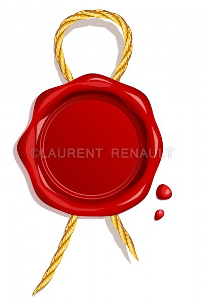 399x600 Blank Wax Seal Vector Stock Images