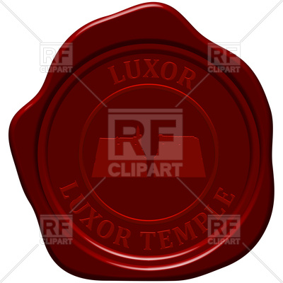 Luxor Temple Sealing Wax Stamp Vector Image Of Design Elements 400x400 Luxor Temple Sealing Wax Stamp Vector Image Of Design Elements