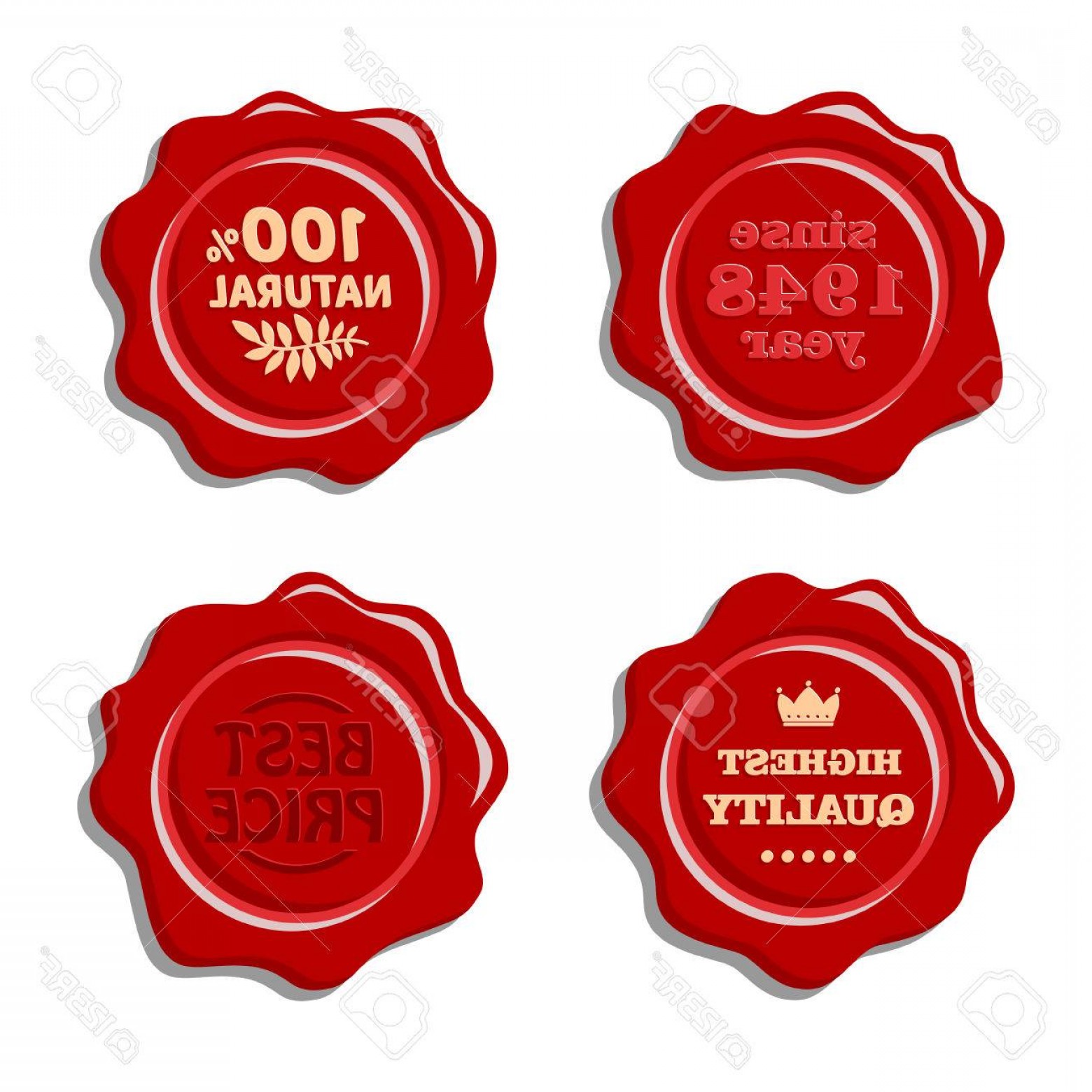 Photostock Vector Set Of Vector Isolated Red Wax Stamp Old Wax 1560x1560 Photostock Vector Set Of Vector Isolated Red Wax Stamp Old Wax