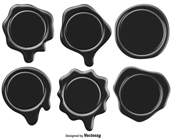 Set Of Black Stamp Wax Seal 600x490 Set Of Black Stamp Wax Seal