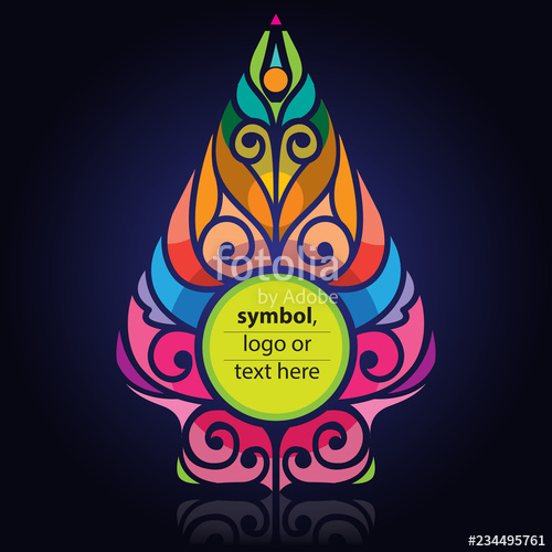 500x500 Vector Illustration, Modification Of Wayang Gunungan, Or Symbol