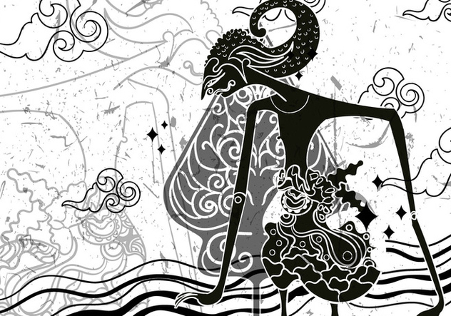 632x443 Wayang Gunungan Illustration Free Vector Download Cannypic