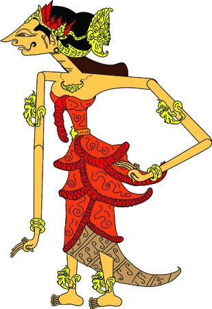 309x450 Wayang Indonesian Culture Puppet Vector Art Illustration Royalty