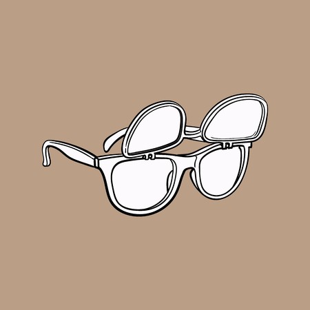 Retro Wayfarer Sunglasses With Removable Lenses, Fashion Accessory 450x450 Retro Wayfarer Sunglasses With Removable Lenses, Fashion Accessory