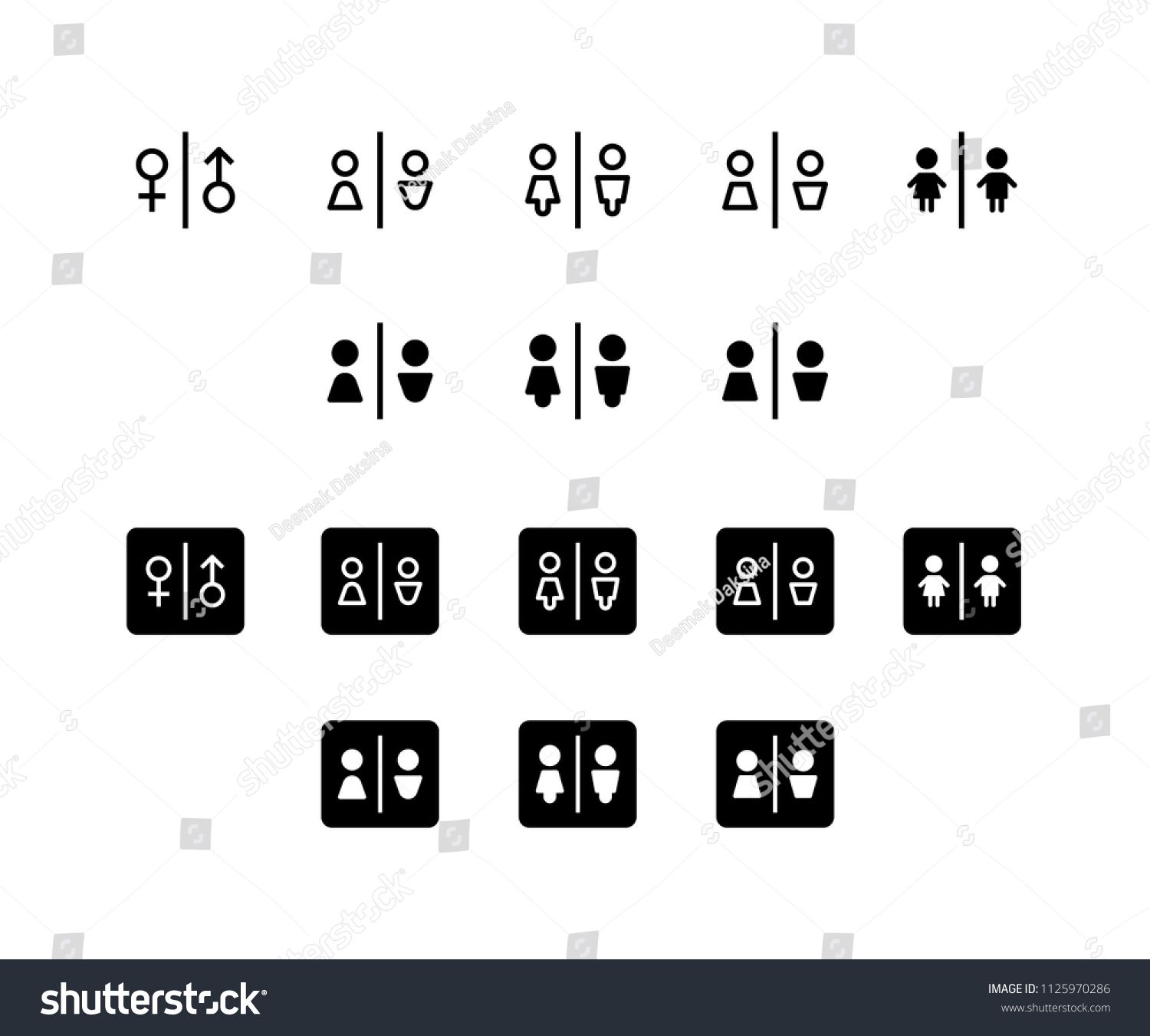 1500x1351 Restroom Icon Set Female, Male, Restroom, Toilet, Washroom