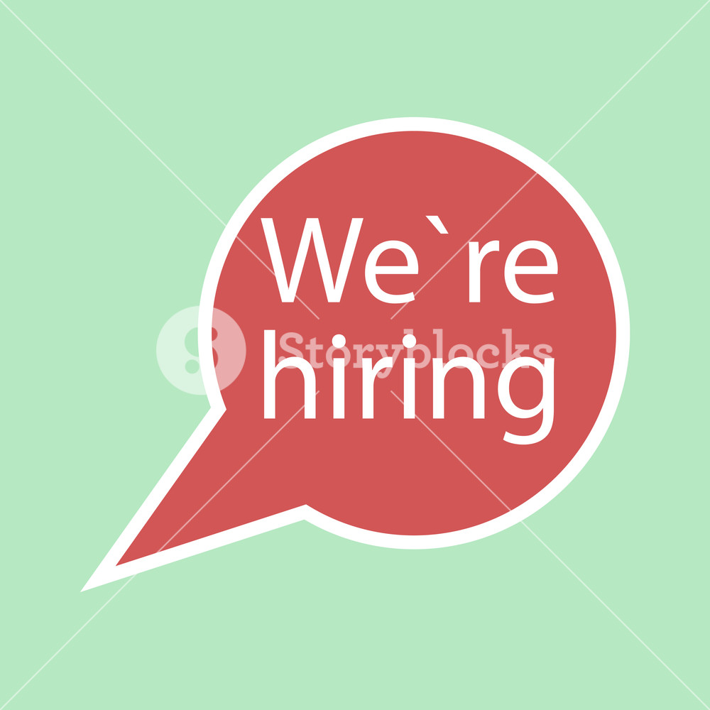 1000x1000 Speech Bubble We Are Hiring Vector Announcement Message