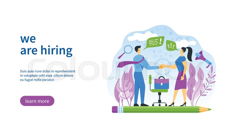 800x467 We Are Hiring Vector Flat Stock Vector Colourbox