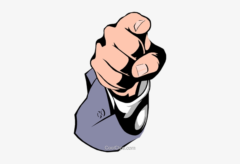 820x560 Pointing Fingers Royalty Free Vector Clip Art Illustration
