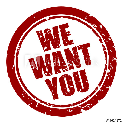 500x500 Stamp We Want You I