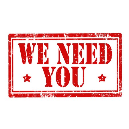 450x450 Grunge Rubber Stamp With Text We Need You,vector Illustration
