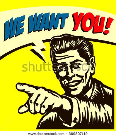 396x470 I Want You! Vintage Businessman With Pointing Finger Picking