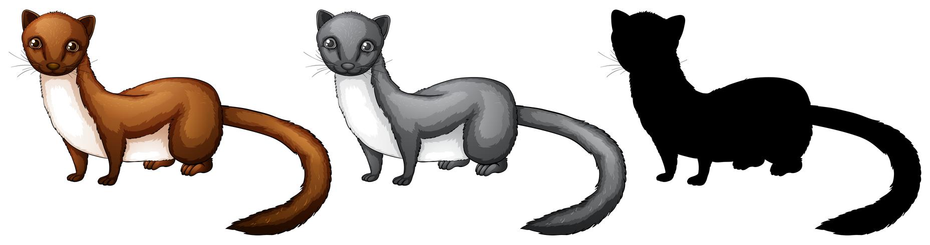 1857x490 Set Of Weasel Character
