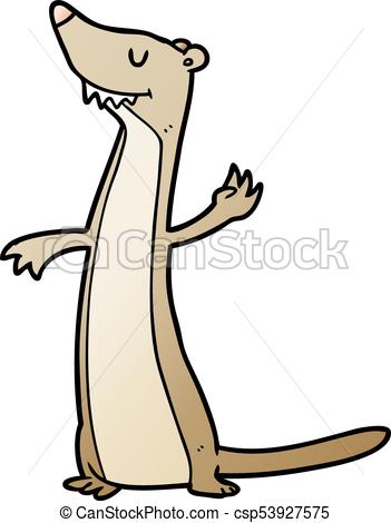 351x470 Cartoon Weasel Vectors Illustration