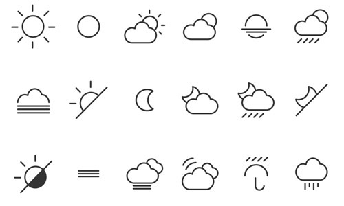 500x300 Sets Of Free Weather Icons Naldz Graphics