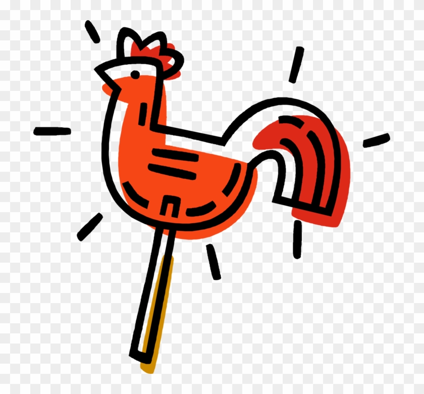 840x780 Vector Illustration Of Weather Vane Or Weathercock