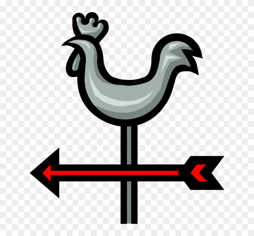 840x780 Vector Illustration Of Weather Vane Or Weathercock