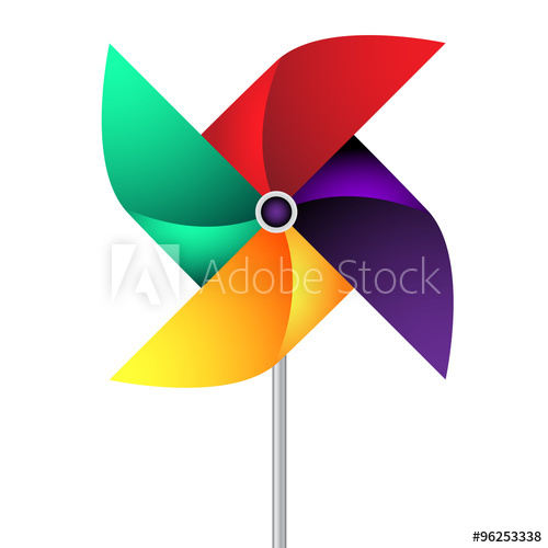 500x500 Vector Paper Weather Vane In Vivid Colors