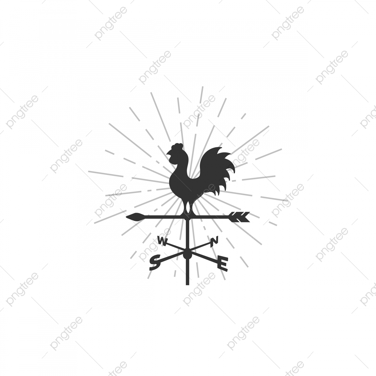 1200x1200 Weather Vane And Sunburst Background Illustrations, Weather