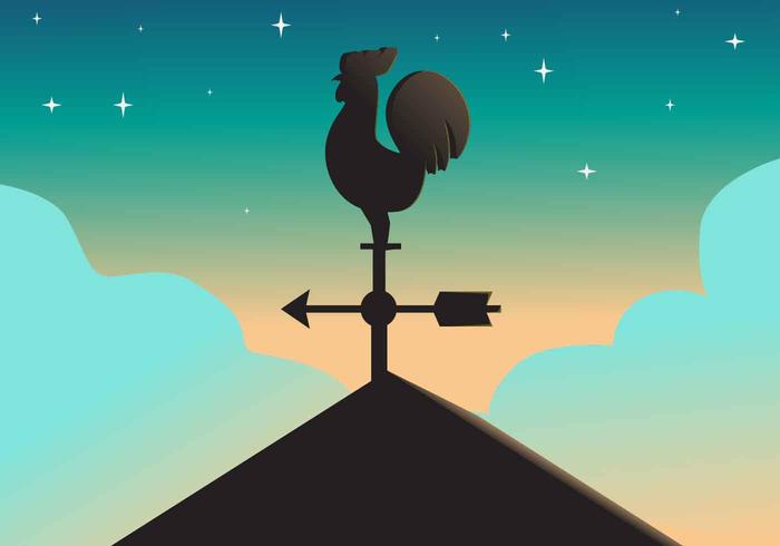 700x490 Weather Vane Vector Illustration