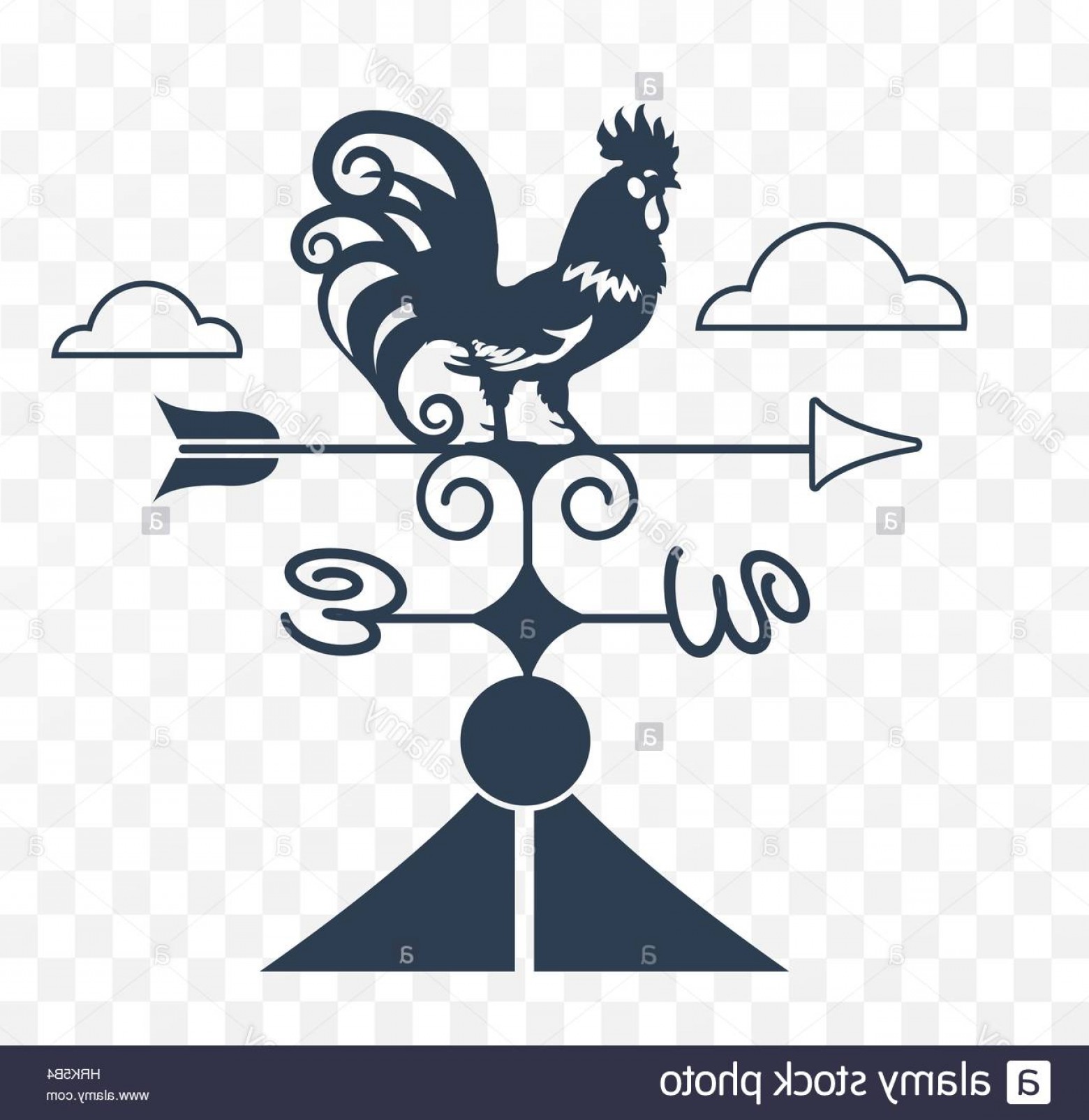 1560x1605 Stock Photo Weather Vane Rooster Vector Illustration Hoodamathrun