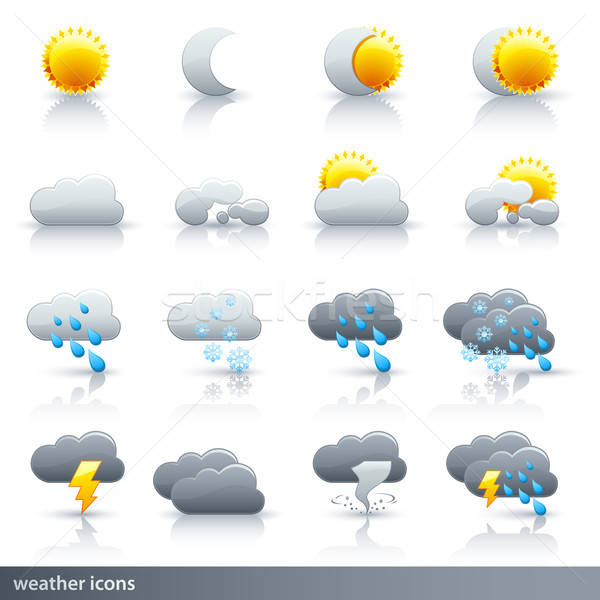 Weather Vector Icon Set 600x600 Weather Vector Icon Set
