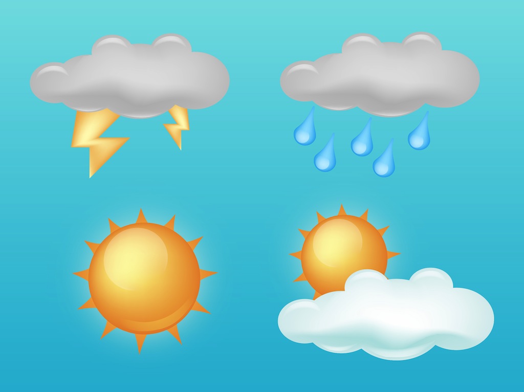 Weather Vector Icons Vector Art Graphics 1024x766 Weather Vector Icons Vector Art Graphics