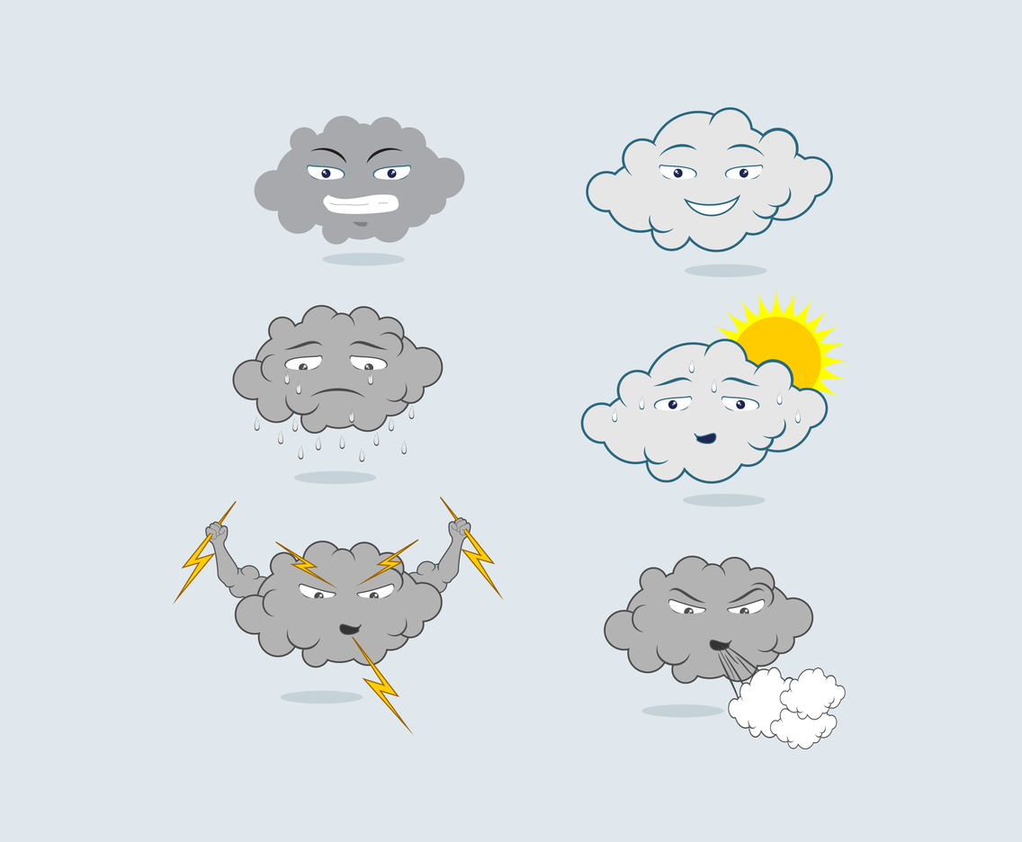 Cartoon Clouds And Weather Vector Vector Art Graphics 1136x936 Cartoon Clouds And Weather Vector Vector Art Graphics