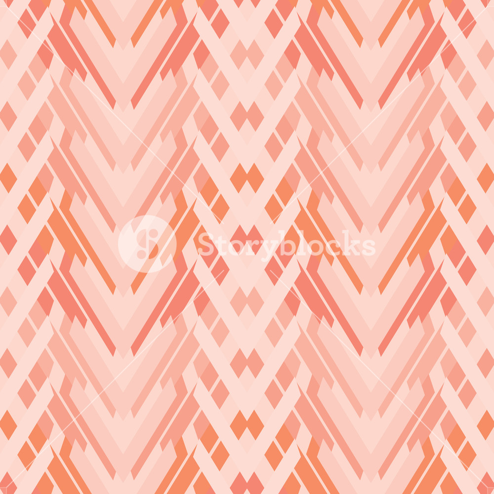 1000x1000 Vector Coral Chevron Weave Seamless Repeat Pattern Royalty Free