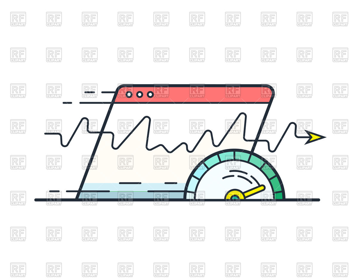 1200x938 Web Browser With Speedometer Testing Speed Of Internet Connection