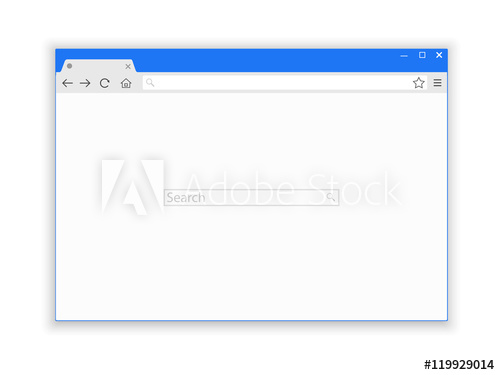 500x375 Browser Window Vector Illustration Browser Or Web Browser In Flat