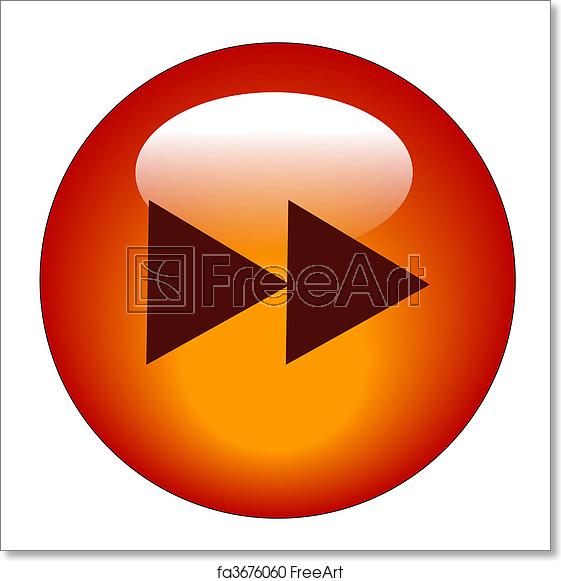 561x581 Free Art Print Of Red Fast Forward Web Icon Or Button