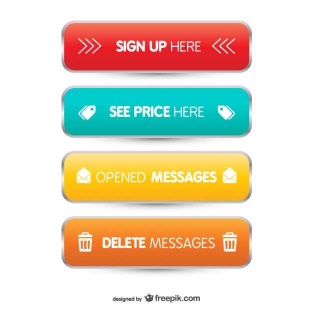 626x626 Web Buttons Vector Free Download
