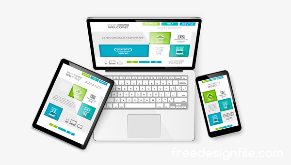 Tablet Display With Web Design Vector Material Free Download 600x341 Tablet Display With Web Design Vector Material Free Download