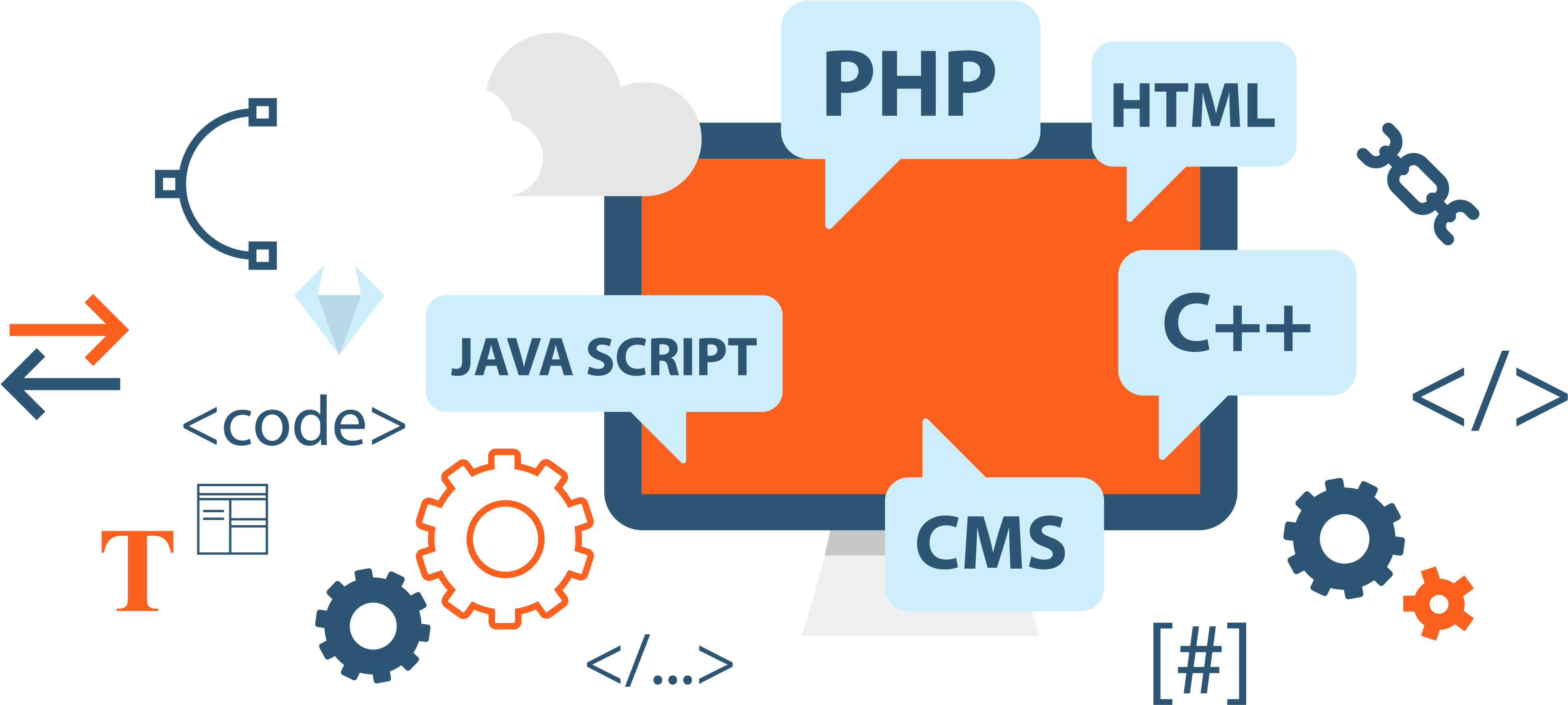 web development vector icons