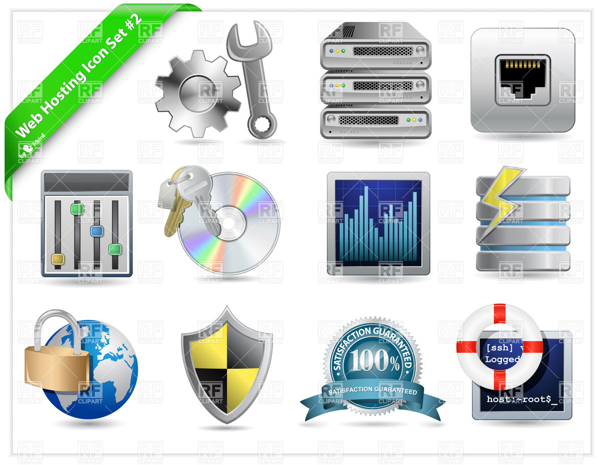 1200x929 Web Hosting And Datacenter Icons Vector Image Of Technology