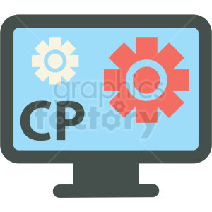 300x300 Control Panel Web Hosting Vector Icons Clipart Royalty Free Gif