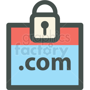 300x300 Secure Dot Com Web Hosting Vector Icons Clipart Royalty Free Gif