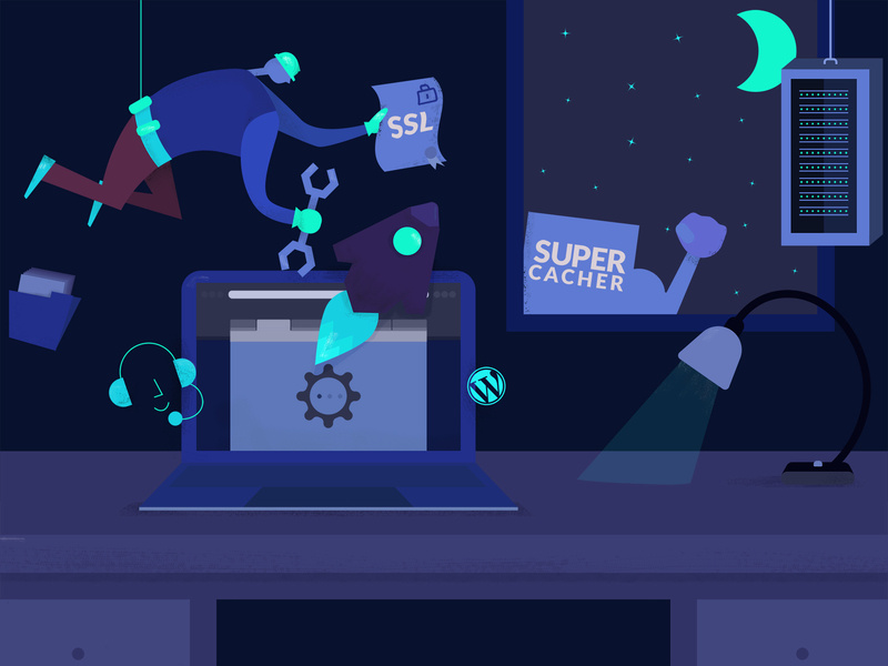 800x600 Craft In Web Hosting, Vector Illustration