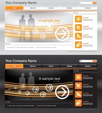 332x368 Web Template Vector Free Vector Download