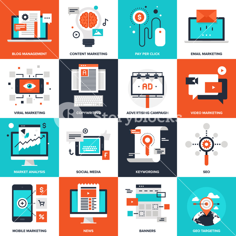 1000x1000 Social Media And Infographic Icons