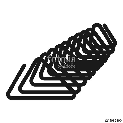 500x500 Triangular Spiral Icon Simple Illustration Of Triangular Spiral