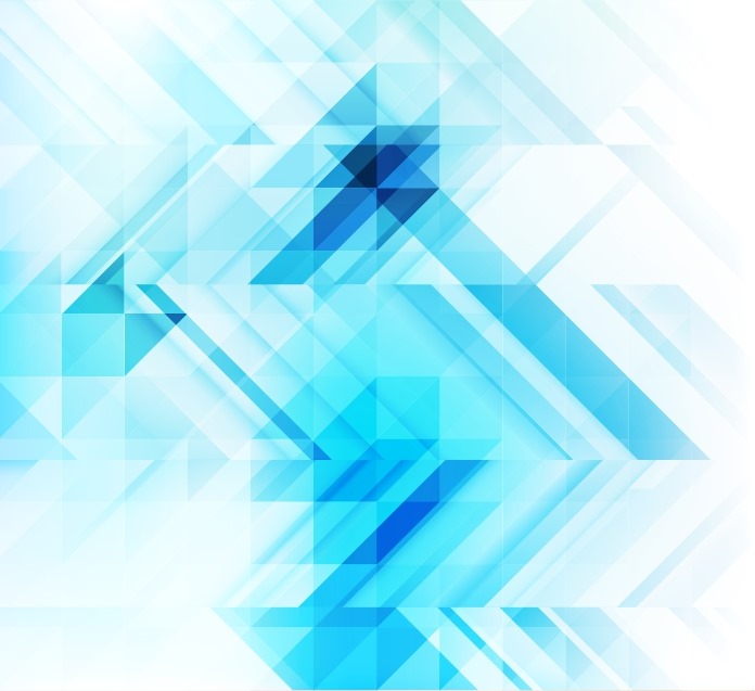 696x637 Abstract Blue Geometric Mosaic Background Free Vector Graphics