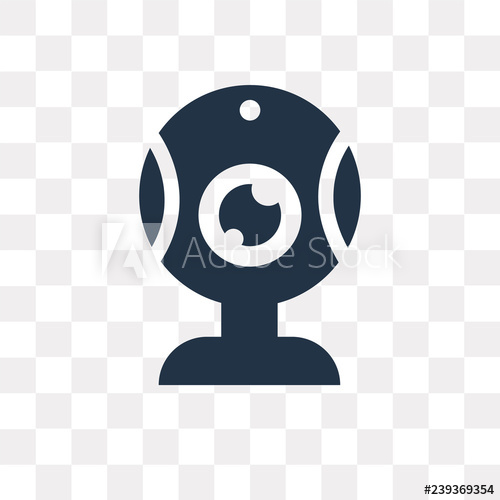 Webcam Vector Icon Isolated On Transparent Background, Webcam 500x500 Webcam Vector Icon Isolated On Transparent Background, Webcam