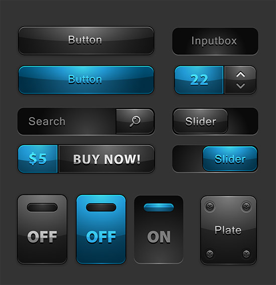 550x567 Beautifully Web Buttons Vector Two