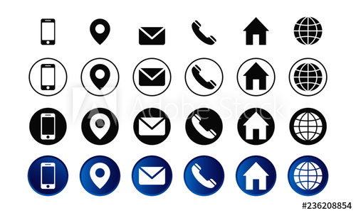 500x300 Icon, Web, Website, Icons, Vector, Set, Internet, Phone, Symbol