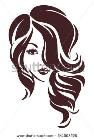 319x470 Girl With Hair Loose, Vector Logo Design Website Inspiration