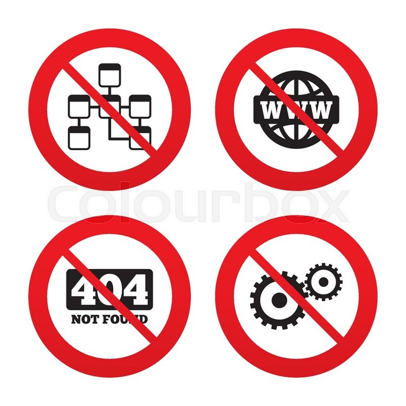 800x800 No, Ban Or Stop Signs Website Stock Vector Colourbox